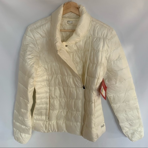 Fila Asymmetrical Puffer Zipper Jacket Size M NWT - Picture 9 of 11
